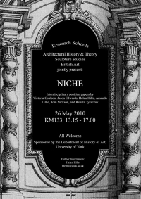 Niche organised by the Architectural History and Theory Reasearch School